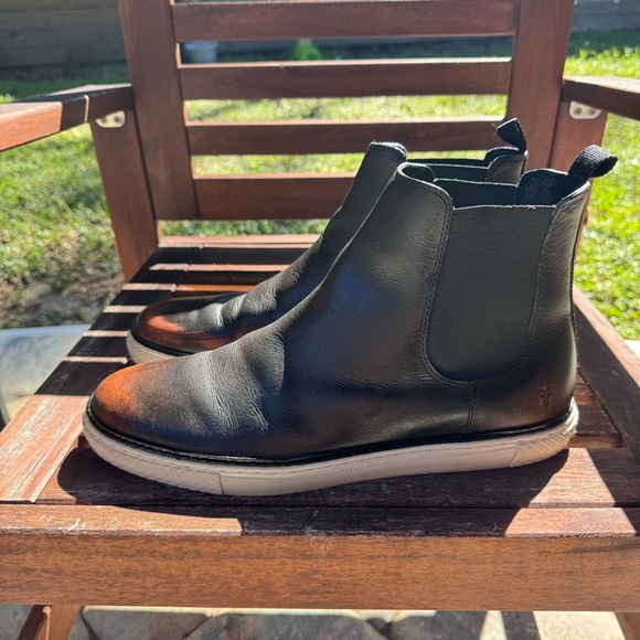 Frye Essex Leather Chelsea Distressed Men’s Boot Skater Dad Retro Size 13 - Picture 1 of 11